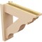 Ekena Millwork 5 1/2-in W x 18-in D x 18-in H Funston Trad Rough Cedar Woodgrain TimberThane Outlooker, Primed Tan OUTUR055X18X18FST04RCPR - alternate 5